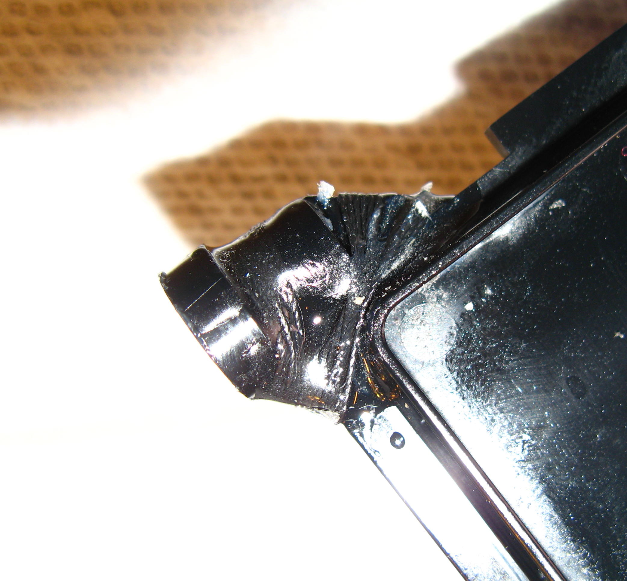 damper close-up view of fix